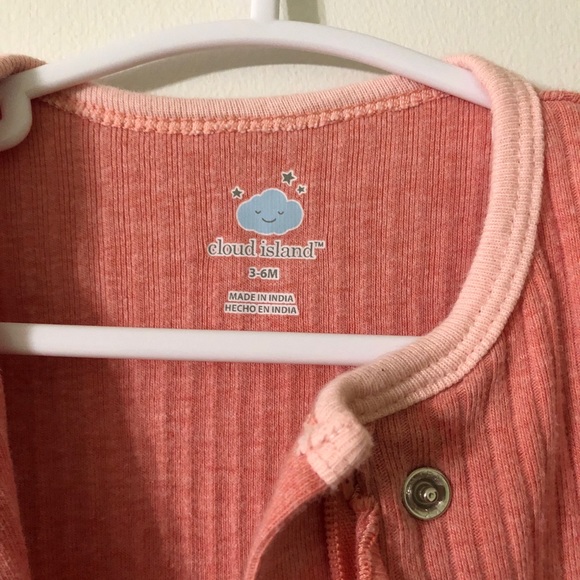 3-6 month cloud island footed sleeper/one piece/pajama - Picture 2 of 3